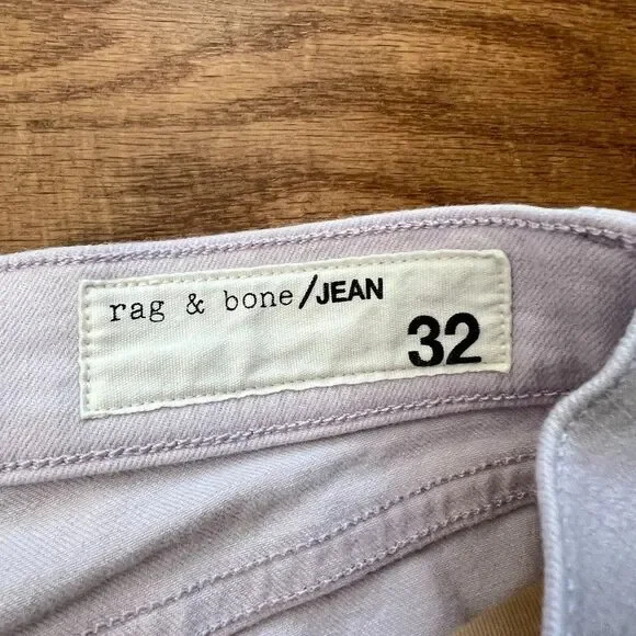 Rag & Bone Jeans Women's Size 32 High Rise Ankle Skinny Lilac Purple - Picture 3 of 10